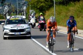 2021 UEC Road European Championships - Trento - Elite Women's Road Race Trento - Trento 107,2 km - 11/09/2021 - Ellen van Dijk (Netherlands) - Soraya Paladin (Italy) - photo Dario Belingheri/BettiniPhoto©2021